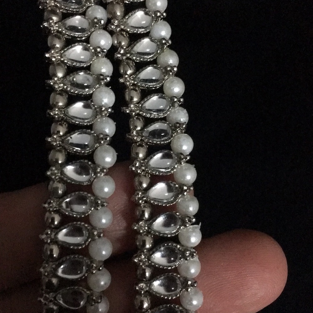 NWOT pair of silver polish Anklets